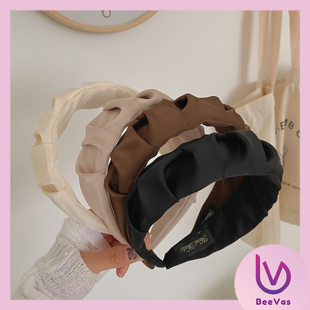 BV.ID BD1090 Bandana Scrunchie Kerut Serut Bando Korea Headband Fashion Kain Satin