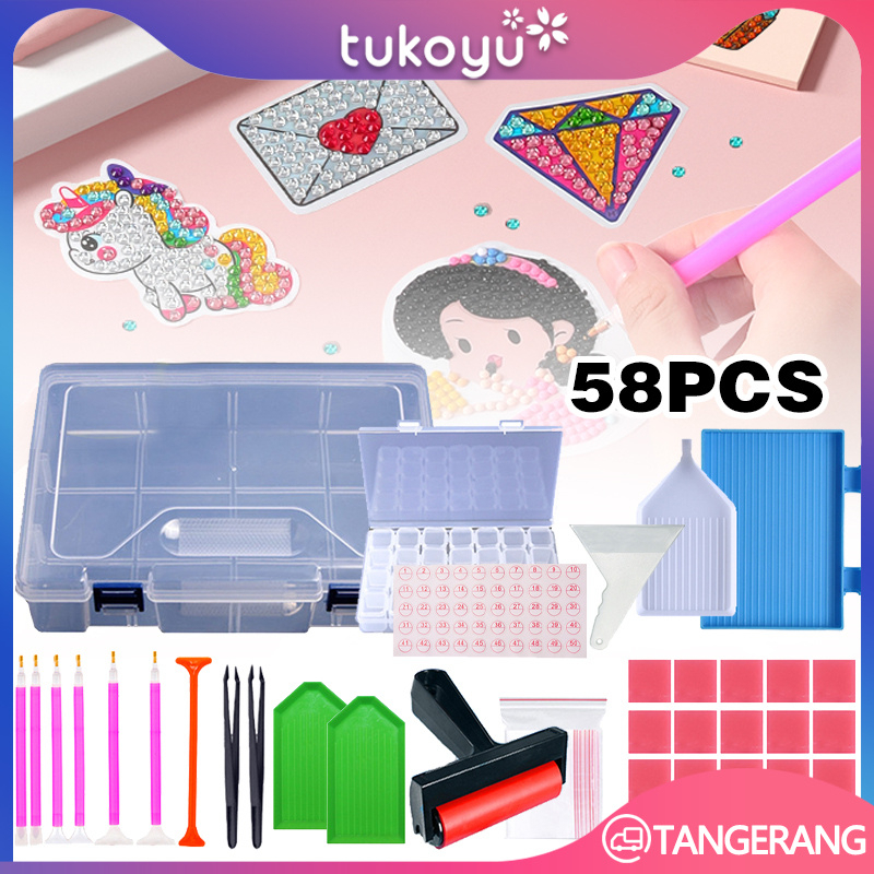 Set Alat Lukisan DIY/5D Diamond Painting Set/Alat Untuk Diamond Painting