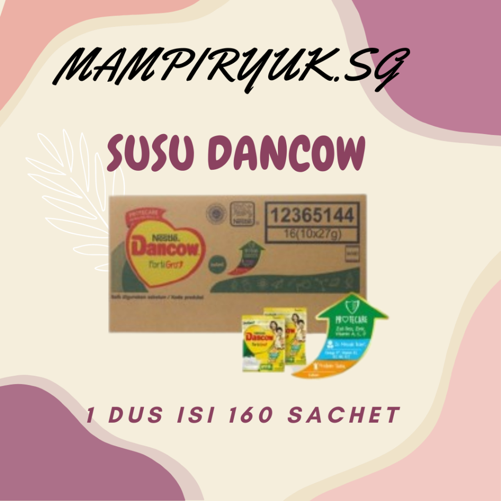 

[DUS/KARTON] SUSU DANCOW FORTIGO BUBUK 1 DUS ISI 160 SACHET