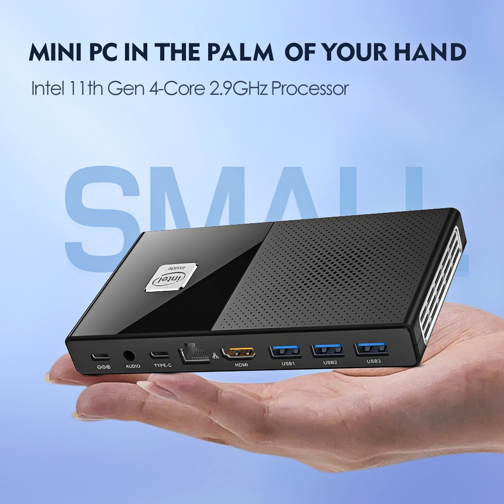 MOREFINE M6 Pocket MINI PC - RAM 16GB ROM 512GB - Intel N6000