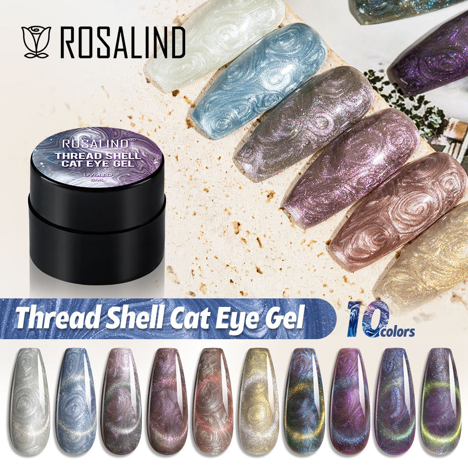 ROSALIND Thread Shell Cat Eye Series Gel Nail Polish UV LED Kuteks Nail Art Kutek Cat Kuku | Kutek Cat Eye | Cat Eye Gel Polish | Cat Eye Rosalind | Kutek Gel UV