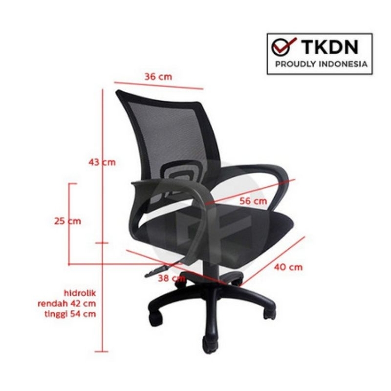 Kursi Kerja Kantor Staff KK 4005 E