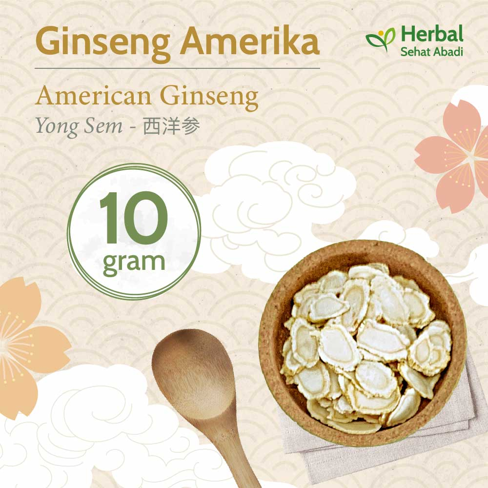 

American Ginseng Iris 10 gram (西洋参) / Yong Sem / Ginseng Amerika