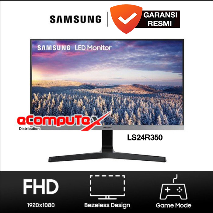 MONITOR SAMSUNG LED IPS LS24R350 - LS 24R350 24&quot; 24 INCH RESMI