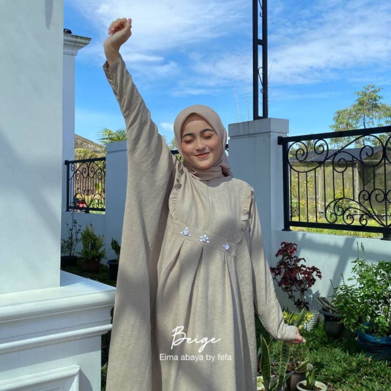 ABAYA KAFTAN - EIMA Bahan Dobby