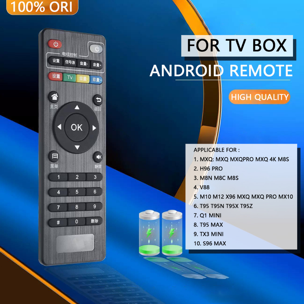 Android Remote Remot Kontrol Remote TV Remote Receiver For Android TV Box ALL TYPE MXQ / MXQ 4K / MXQ PRO / MXQ PRO 4K / MX10 / H96 / T95 / TX / X96 / Q1 Mini / S96 Max DLL