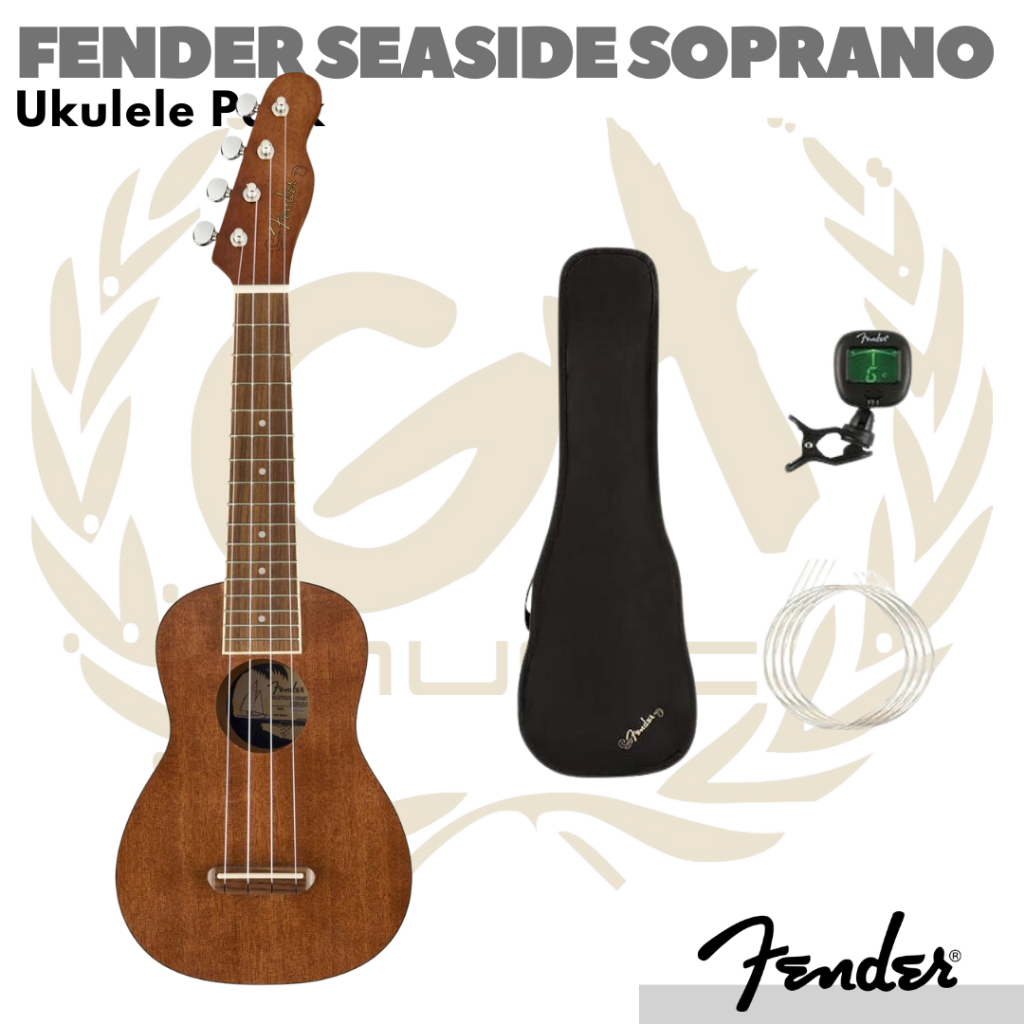 FENDER SEASIDE SOPRANO Ukulele Pack