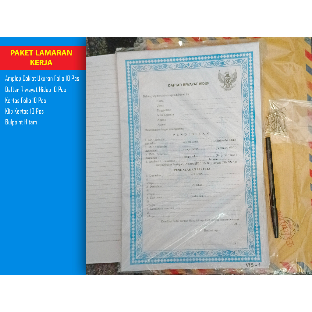 

Amplop coklat lamaran kerja paket berkas lamaran kerja murah