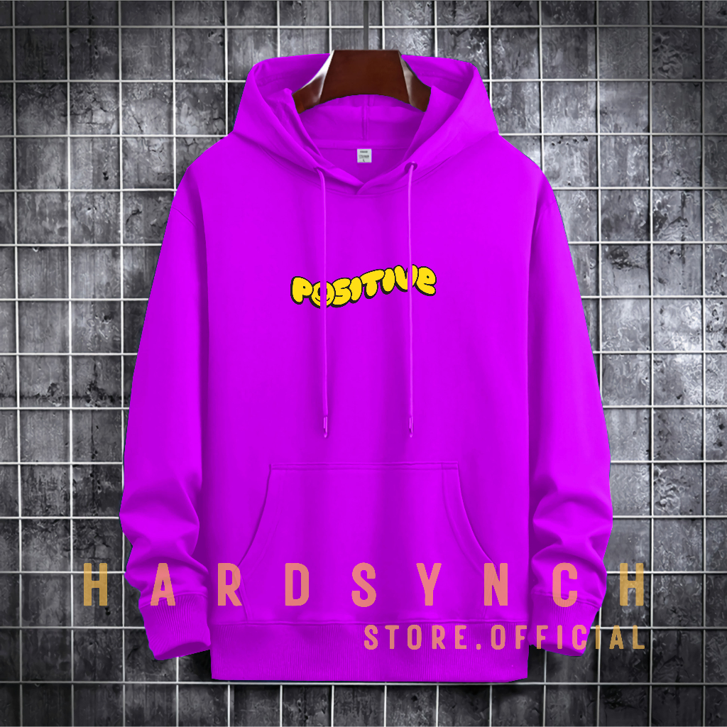 Sweater Hoodie Positive Sticker Unisex ( Pria &amp; Wanita ) Premium Quality S-XXL Cotton Fleece / Hoodie Korean Style / Sweater Hoodie / Hoodie Polos / Hoodie Wanita / Hoodie Pria / Sweater Hoodie Distro Original ( PS 148 )