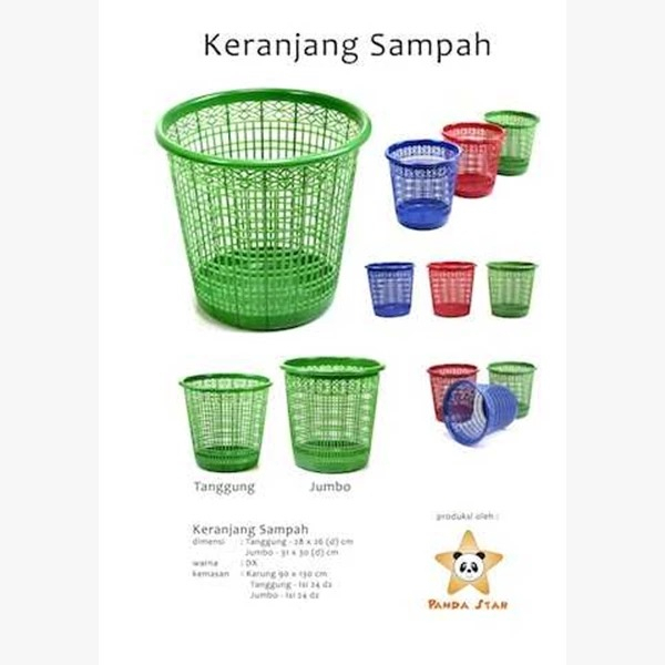 Keranjang Sampah Jumbo / Tempat Sampah Besar / Tong Sampah Plastik