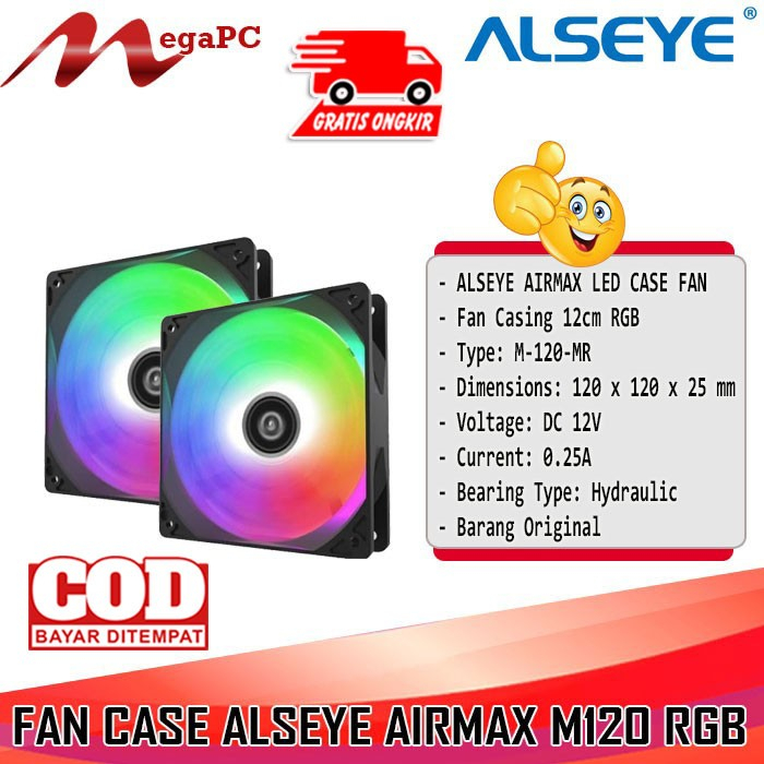 Fan Cassing Gaming Alseye Airmax M120 RGB