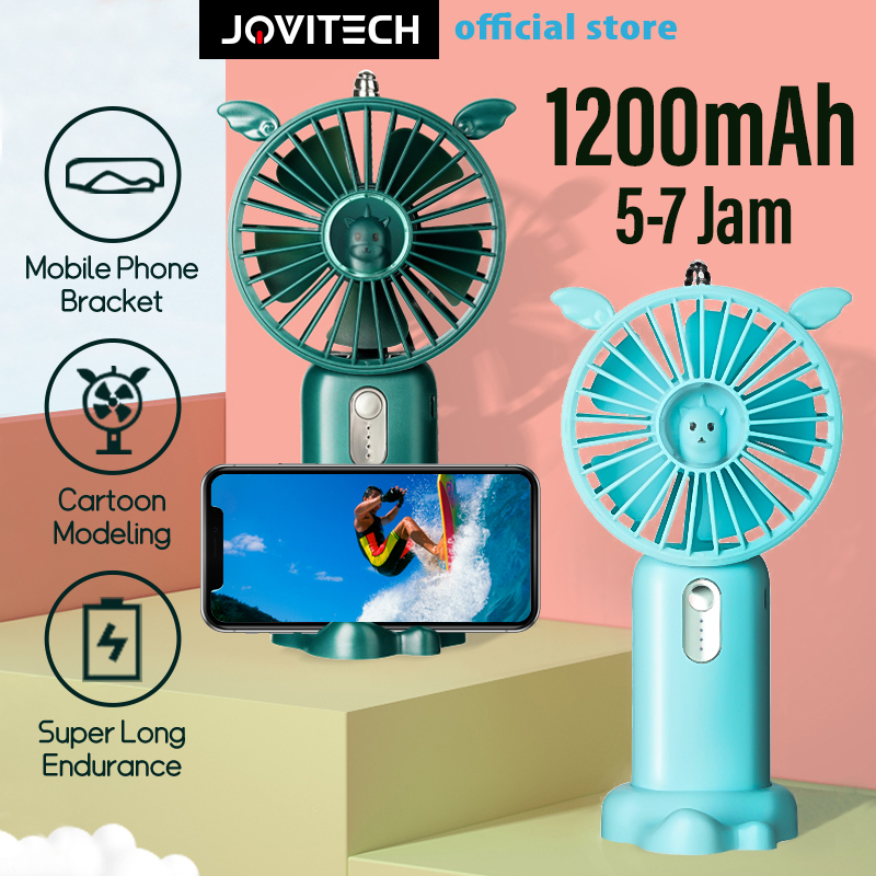 【COD】Jovitech Kipas Angin Mini Dapat Genggam Cute Portable Rechargeable Fan - F18