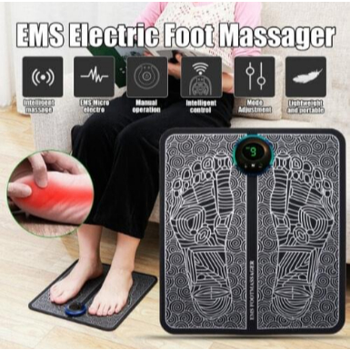 Pijat Kaki Elektrik EMS(Electrical Muscle Stimulation) untuk melancarkan sirkulasi darah dan merilekskan kaki.