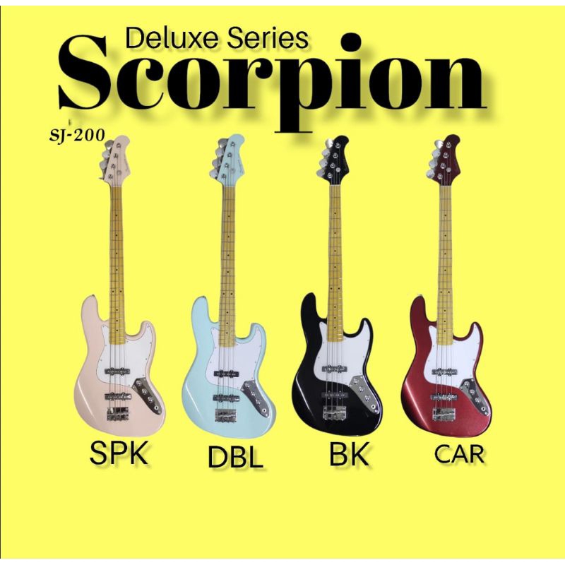 Gitar Bass sj 200 scorpion deluxe series sj-200 sj 200 original. best product