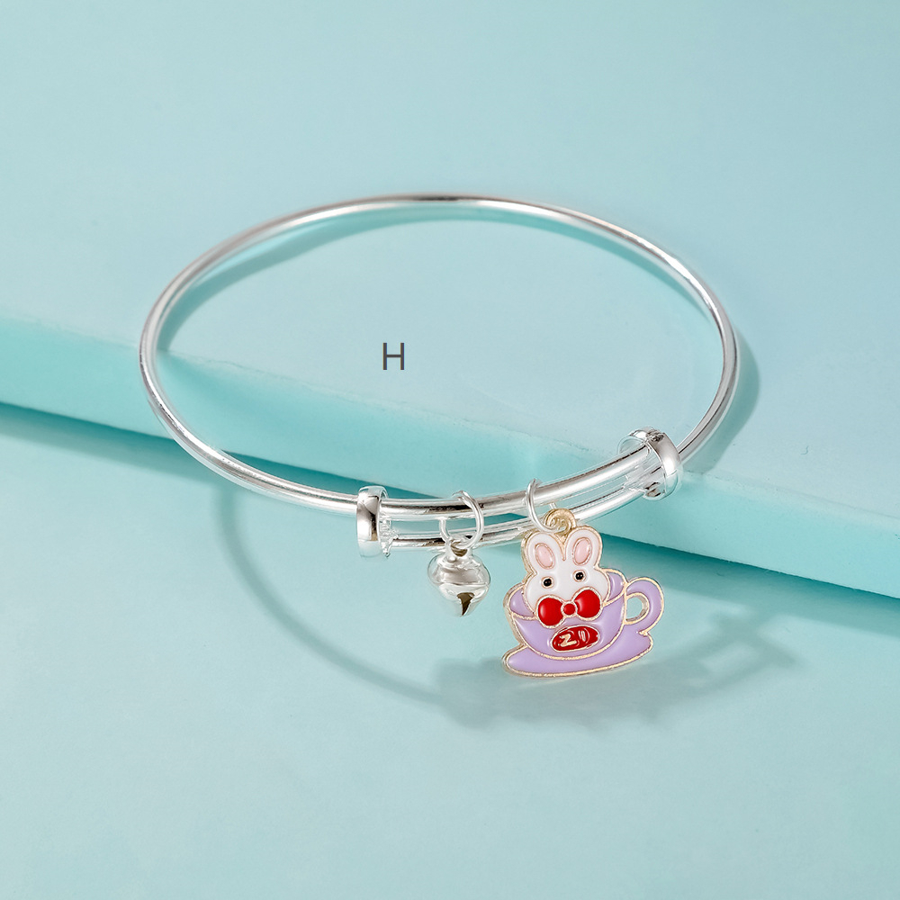 ➰CKK➰ K50 Kuromi Gelang Tangan Rantai Adjustable Motif Kartun Lonceng Untuk Perhiasan Wanita / Ulang Tahun