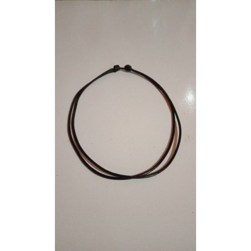 Kalung Tali Hitam || Tali Korea|| Tali Polos 2mm || Kalung Korea