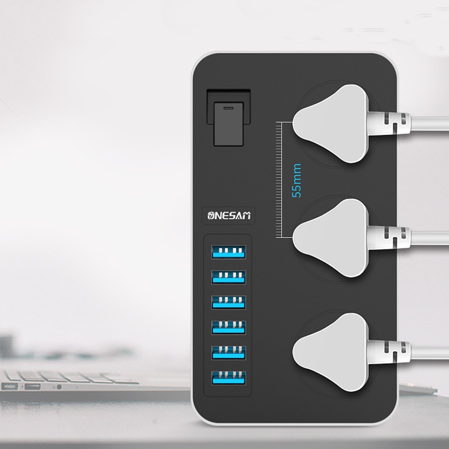 Kabel Sambungan 3.1A Fast Charging T09 | T09+PD Stop Kontak ONESAM