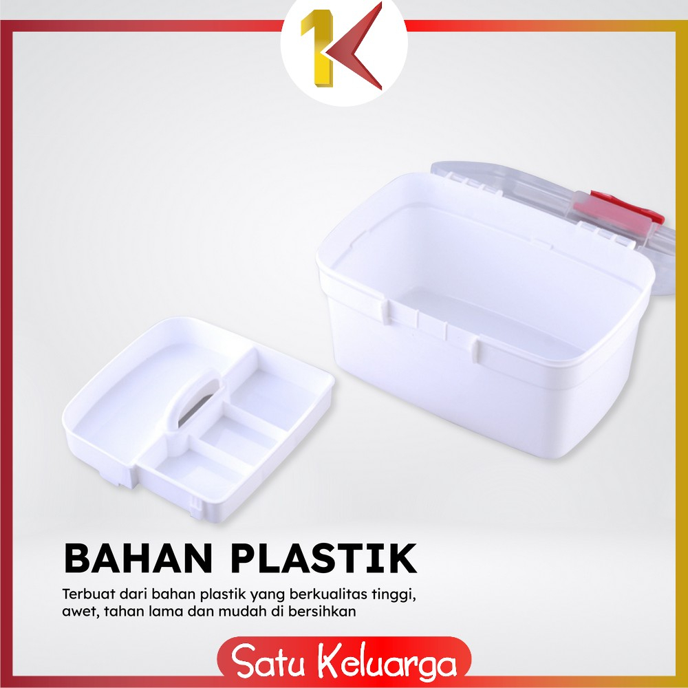 SK-C832 Kotak P3K First Aid Kotak Penyimpanan Obat Medicine Box Organizer / Kotak Obat Tool Box Serbaguna