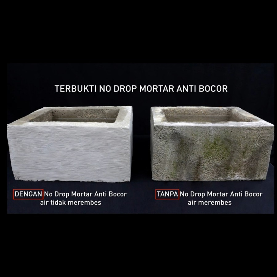 NO DROP MORTAR 5 KG ACIAN SEMEN WATERPROOFING PELAPIS ANTI BOCOR / RETAK / REMBES