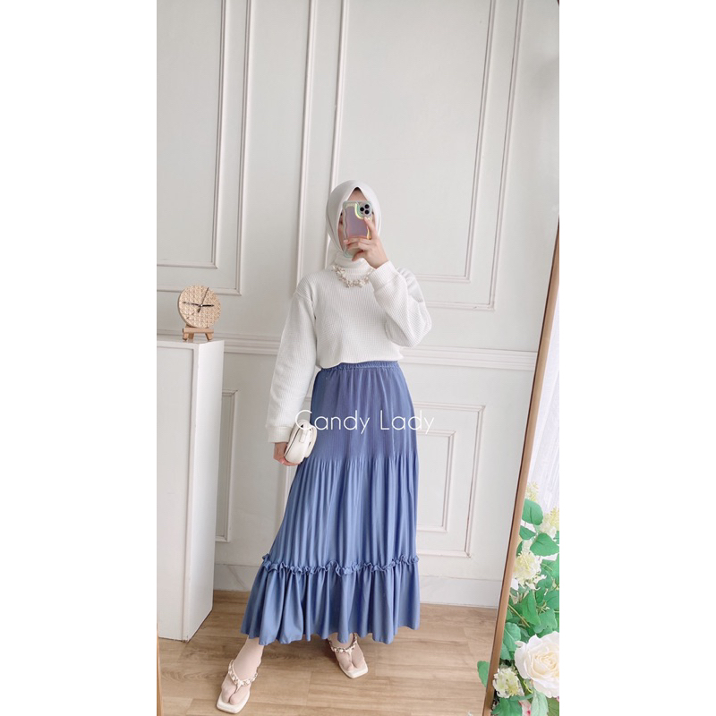 Rok Hyget Ruffle / Plisket Ruffle / Rok Polos