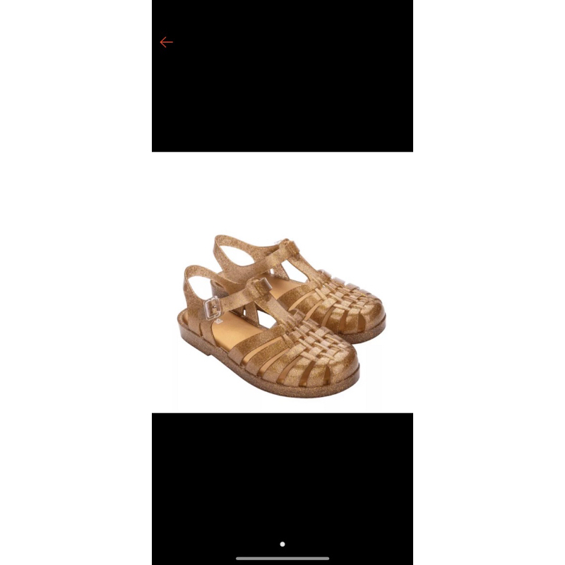 Melissa Possession Gold Glitter Size 40