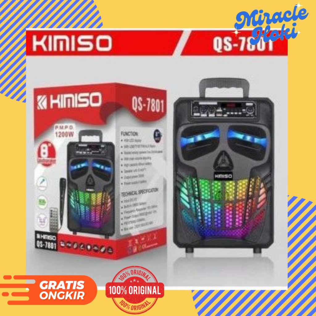 Kimiso QS 7801-Speaker Bluetooth Karaoke-SALON AKTIF Kimiso