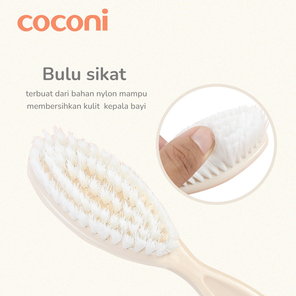 COCONI Baby Comb &amp; Hair Brush | Sisir Sikat Rambut Bayi