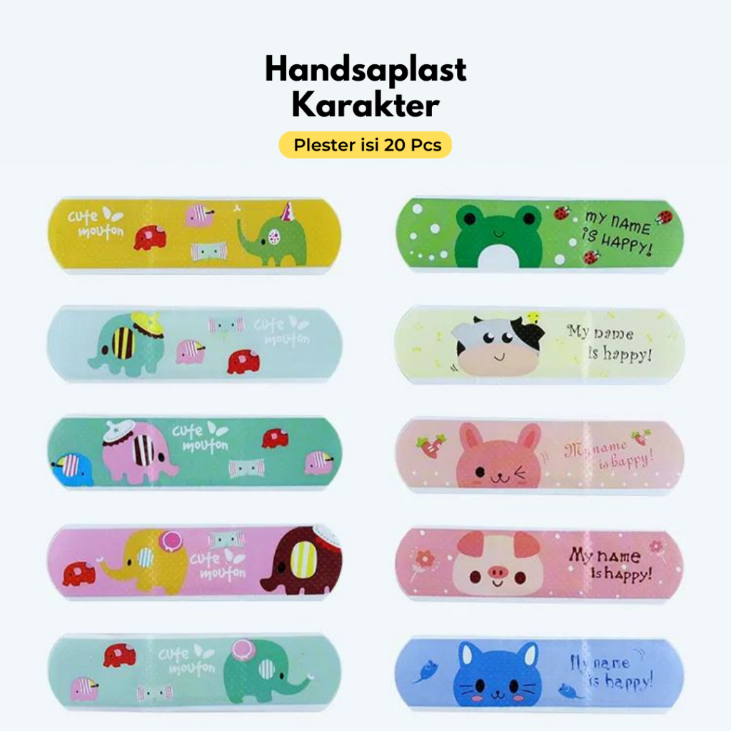 Hansaplast / Plester Luka Anak dan Dewasa Karakter Waterproof / Hansaplast Anak Motif Lucu / Plester Luka Anti