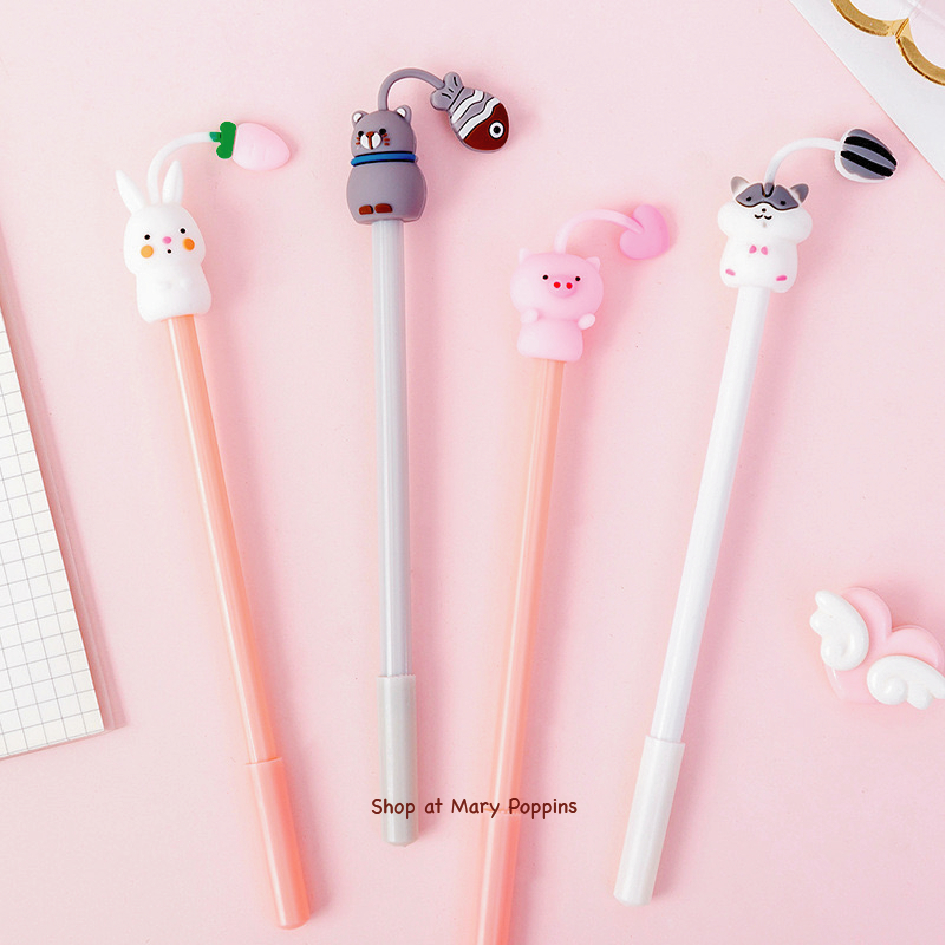 

Bolpoin Gel Pen Karakter Kartun Boneka Kelinci Bear Babi Hamster
