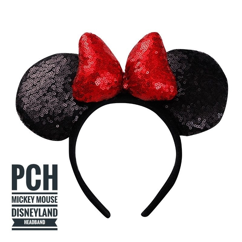 Bando Mickey Mouse Jumbo Disneyland Premium Quality / BANDO MIKI / BANDO Disney Glitter / Mickey Mouse Disney Headband Bando Anak Aksesoris Rambut