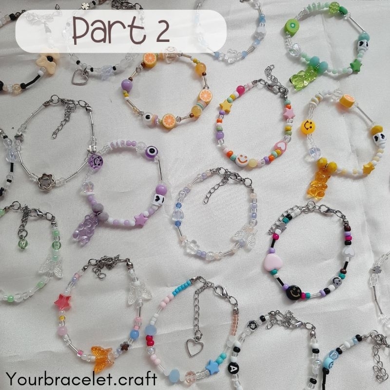 [B27](PO)(PART 2) Gelang Bracelet Beads Manik Korea Lucu 4mm Gemes