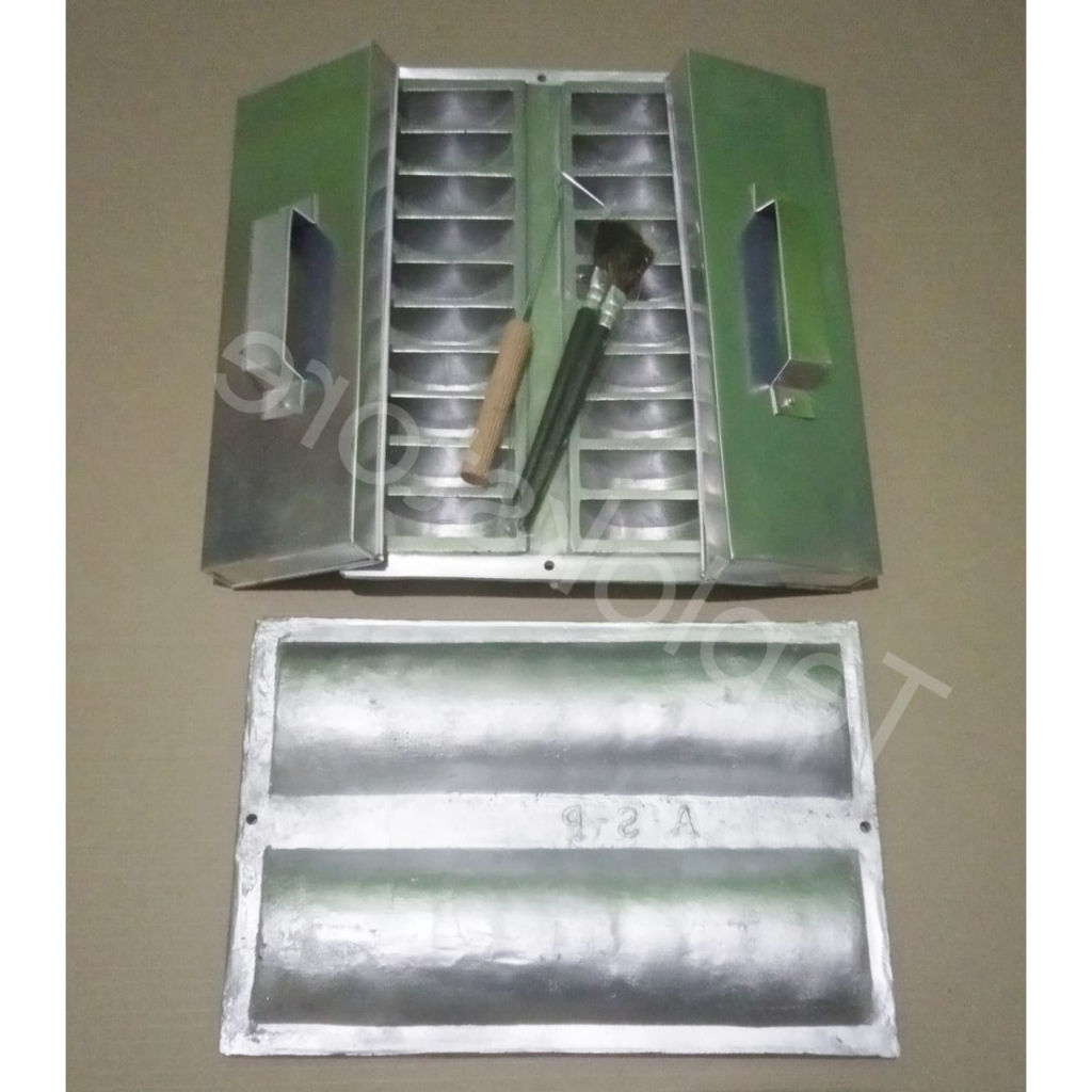 1 set cetakan kue pancong /kue pukis/kue banros isi lubang 20  tebal