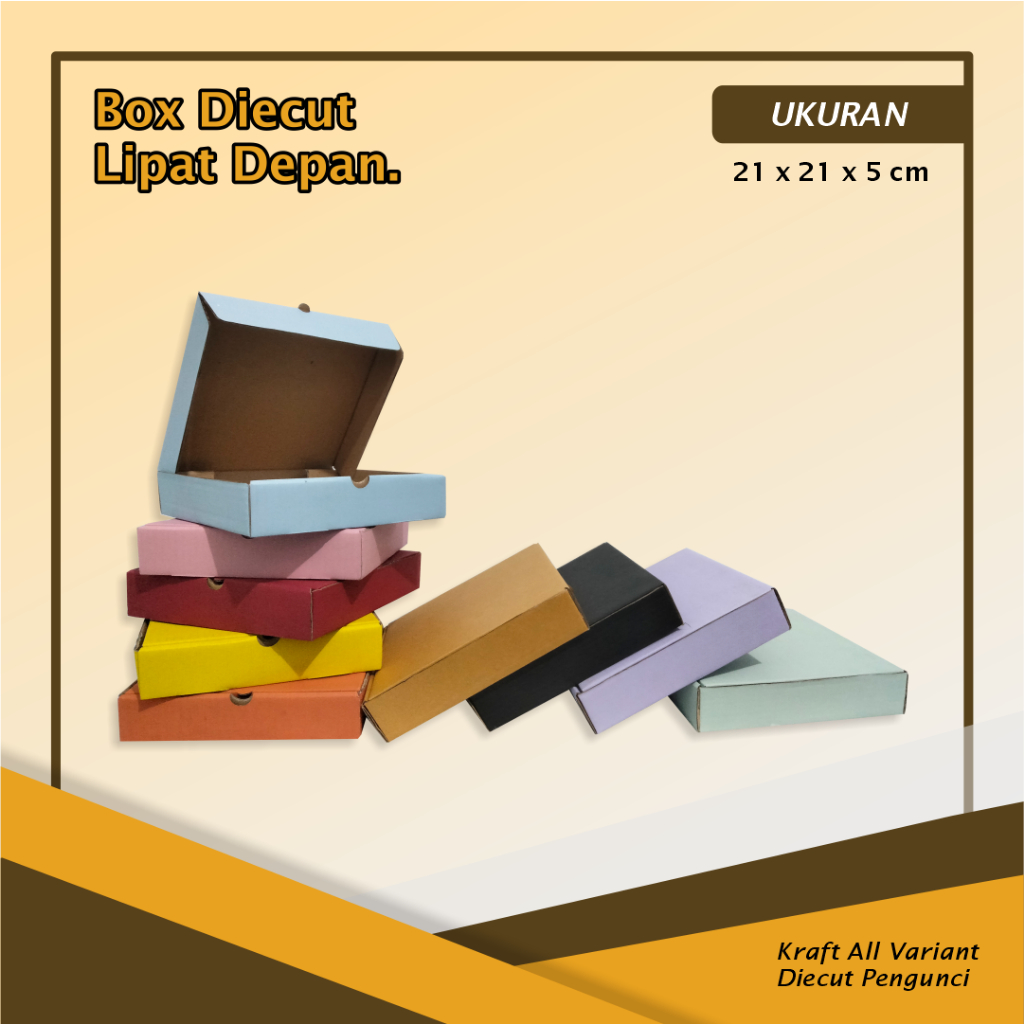 

Kardus/Box LD - Uk. 21 x 21 x 5 cm - Giftbox/Boxhampers/Boxkado
