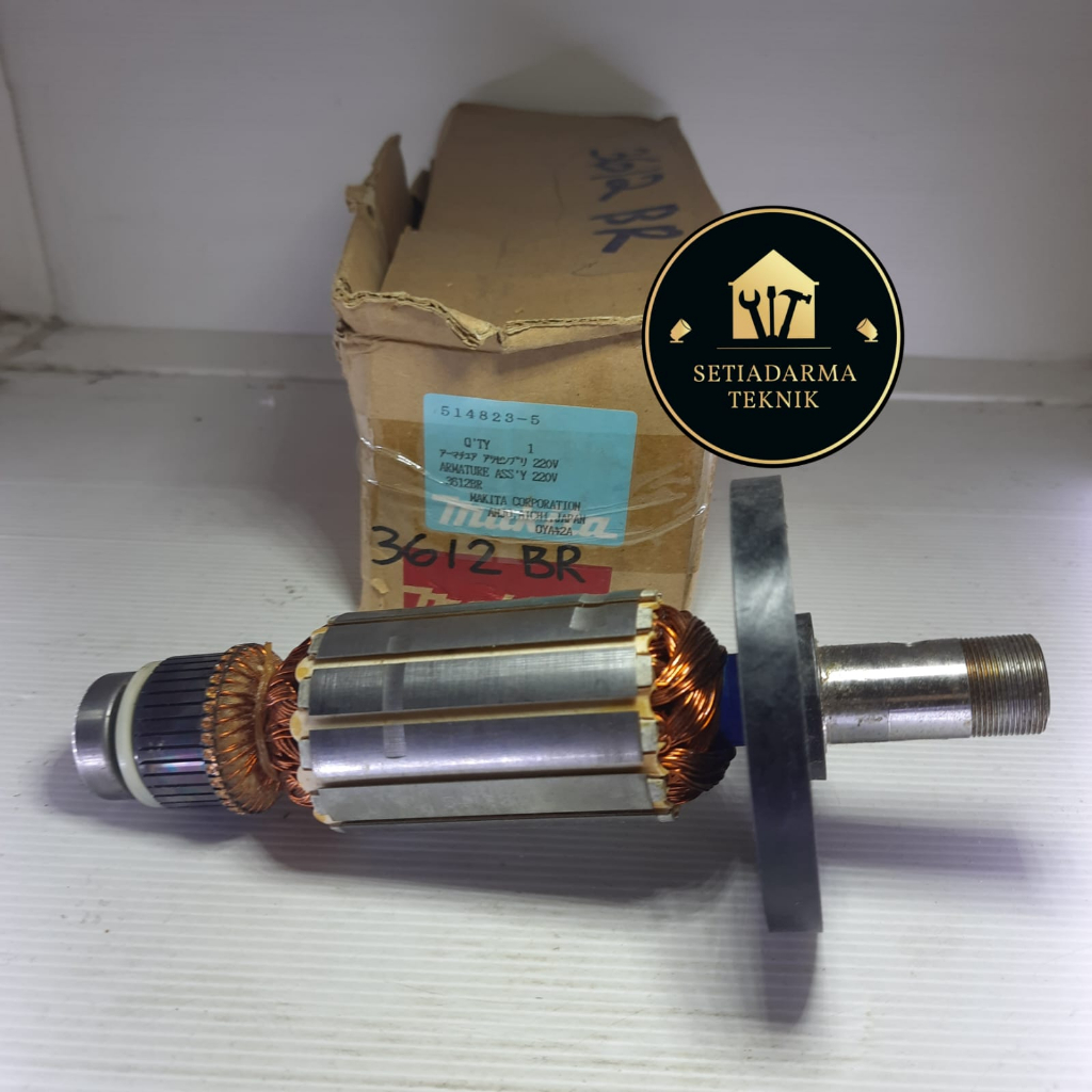 ARMATURE MAKITA 3612BR ORIGINAL // ANGKER MAKITA 3612BR PN: 514823-5