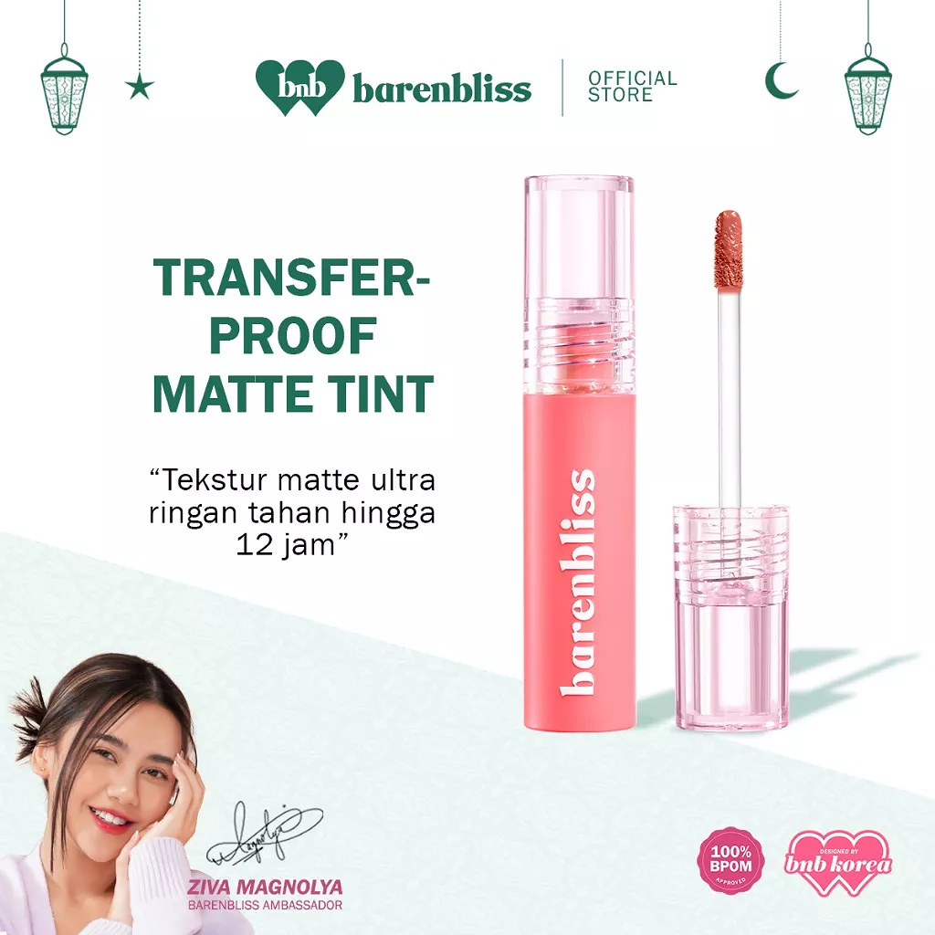 BNB BARENBLISS FULL BLOOM TRANSFERPROOF MATTE TINT - BPOM - LIP TINT BNB MURAH