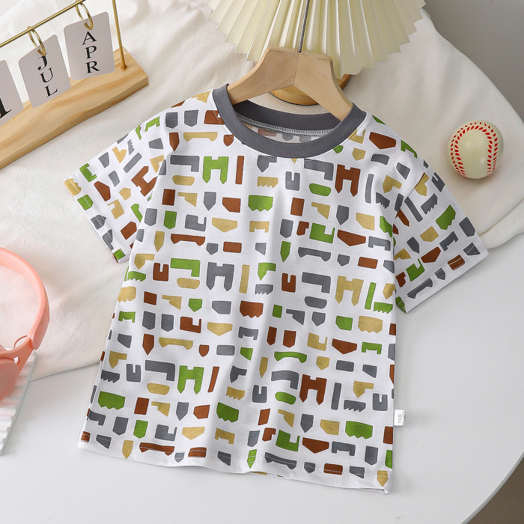 ByKiddos - Atasan Kaos Anak Laki-Laki / Perempuan / Kaos Distro Anak Lengan Pendek Import 0-4 Tahun