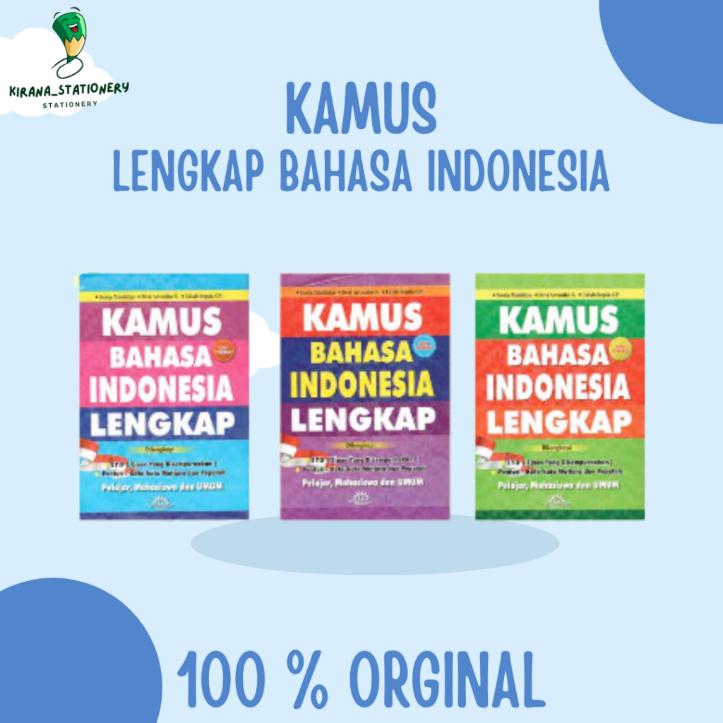 KAMUS BAHASA INDONESIA LENGKAP KAMUS LENGKAP BAHASA INDONESIA KAMUS MURAH BY NOVIA