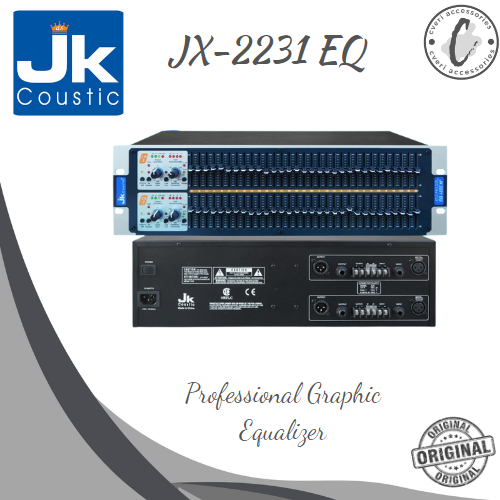 Equalizer JK Coustic JX2231 EQ Graphic Equalizer Original JX-2231