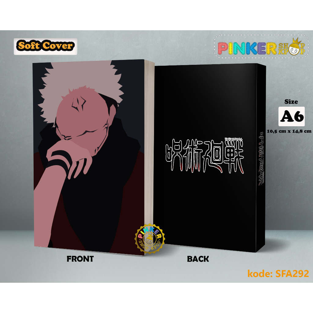 

(SFA292) Pocket Note Anime JUJUTSU KAISEN Softcover A6/A5 Buku Tulis catatan Notes Agenda Planner Jurnal