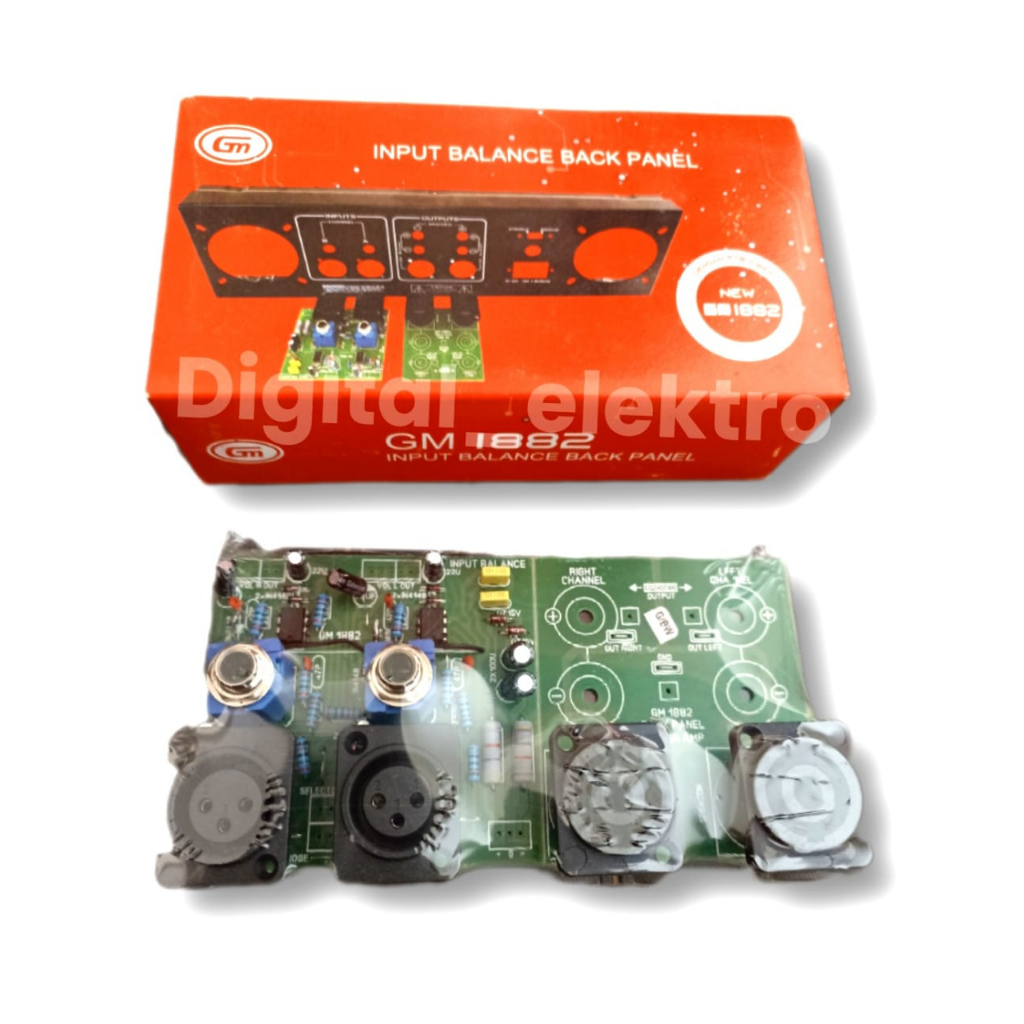 Kit input balance back panel GM 1882 cocok untuk box power ca20 ca12 ca30 thunder p6500 dll