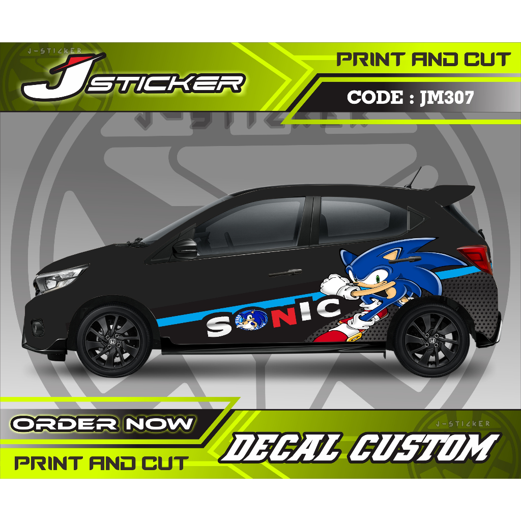sticker printing highres mobil agya ayla brio sonic