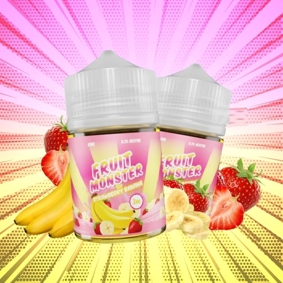 Fruit Monster Strawberry Banana 60ML by CreativLab'z