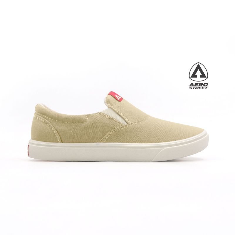 Aerostreet 37 - 44 Comfy Krem - Sepatu Slip On Pria Wanita