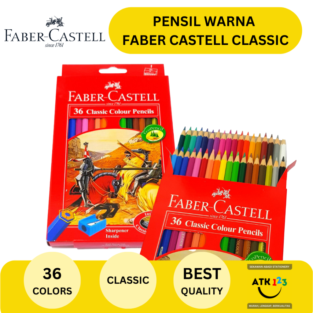 Pensil Warna / Colour Pencil Faber Castell 36 Warna Classic