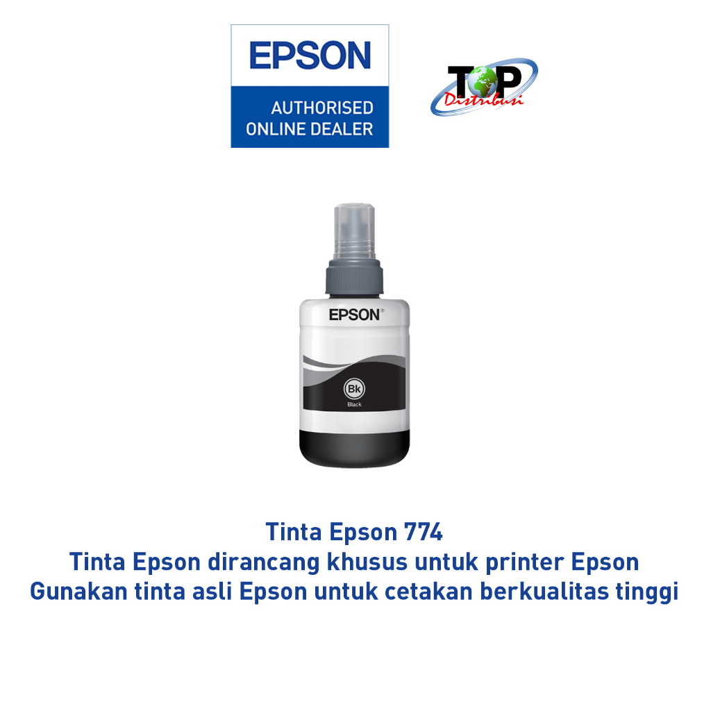 Tinta Epson T7741 - Black / Hitam - Tinta Epson M series (M100/M200)