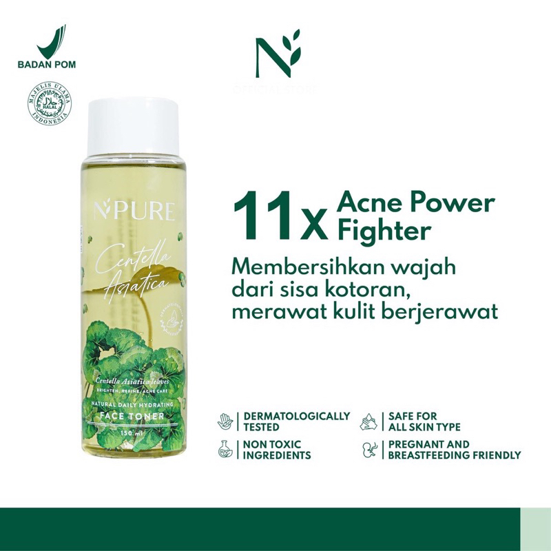 NPURE FACE TONER CENTELLA ASIATICA 30ml/150ml(CICA SERIES)