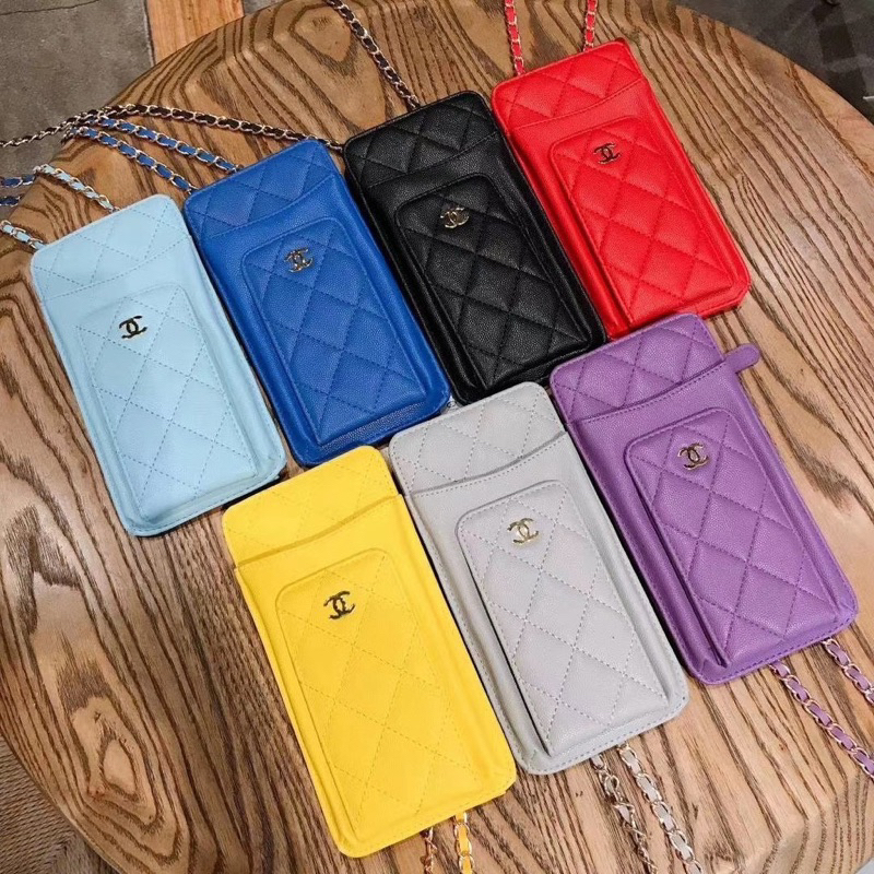 CHNL Small Phone Pouch Bag [LEATHER] [FOR ALL PHONE TYPES]