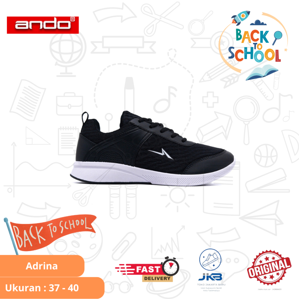 Sepatu Sneakers Perempuan Ando Adrina Original