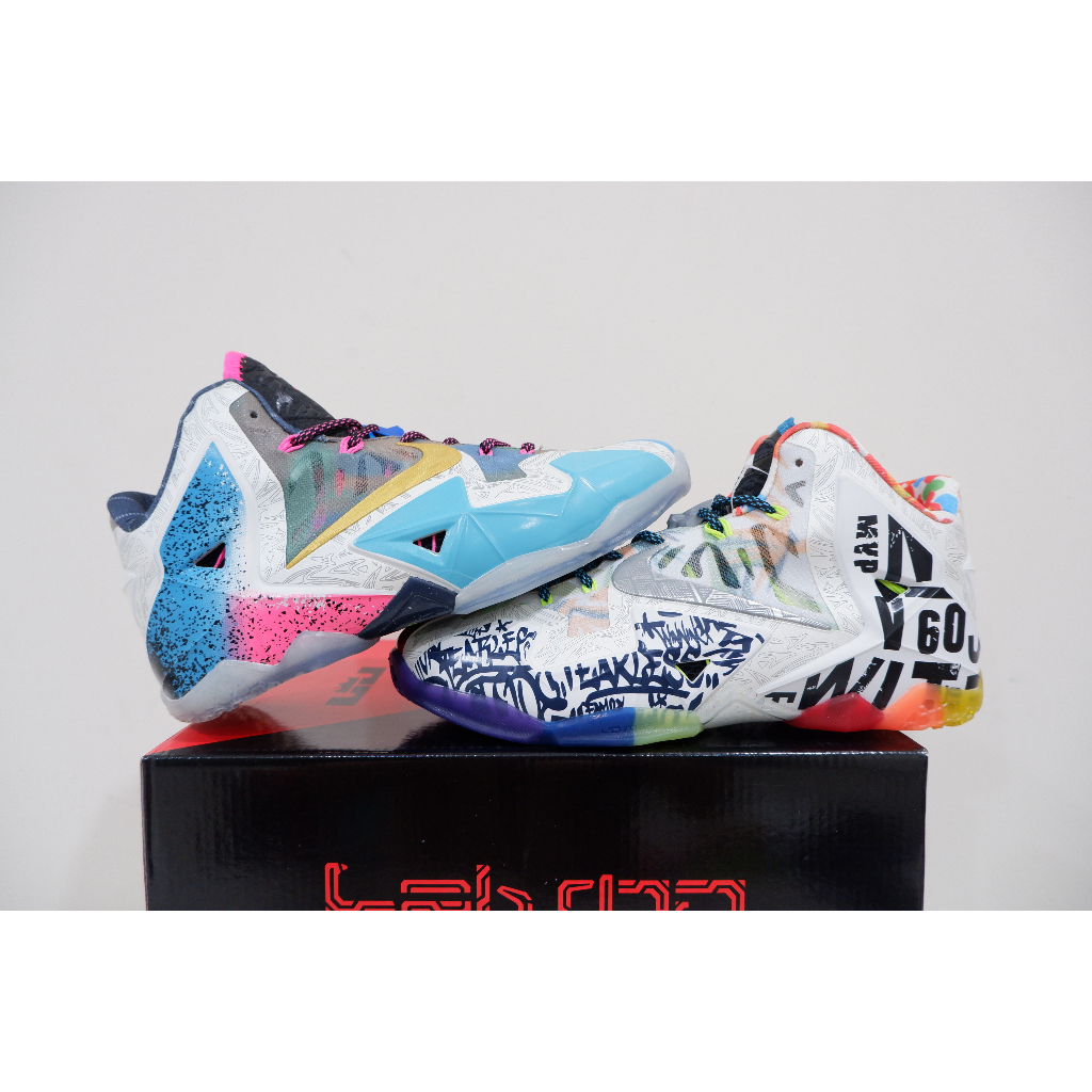BIG PROMO SEPATU BASKET LEBRON 11 HIGH WHAT THE