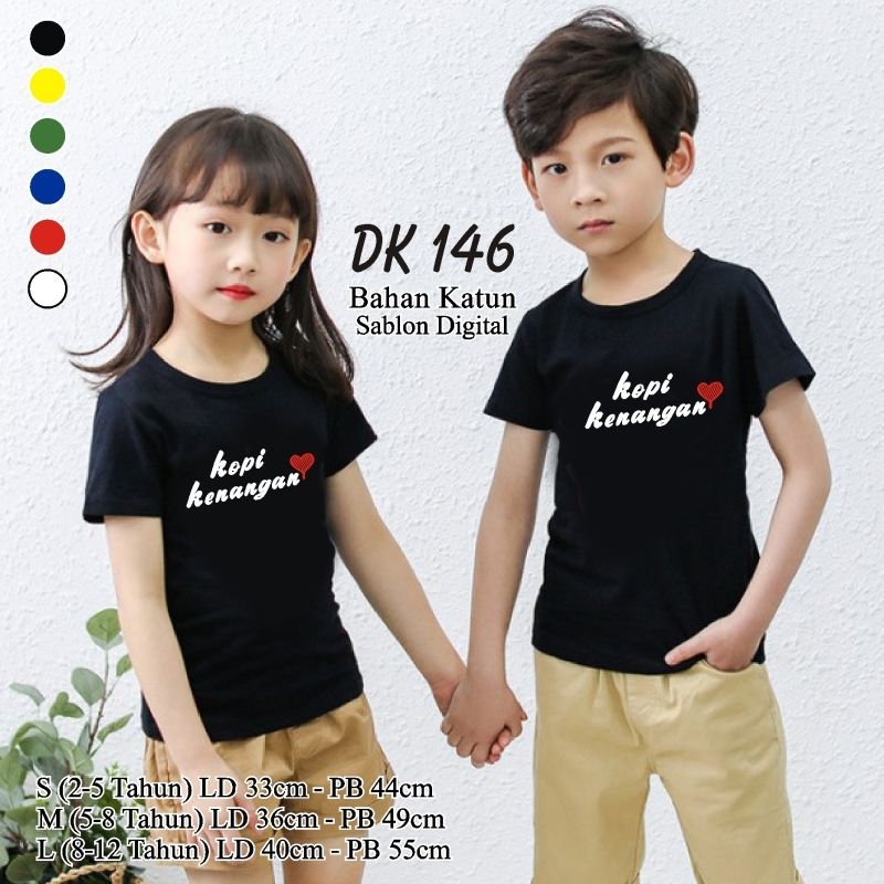 CFK DK146 - Kaos Anak Unisex Kaos Anak Perempuan Kaos Anak Laki Laki Baju Atasan Anak Cowok Cewek Lu